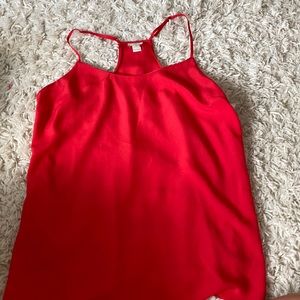 Jcrew beautiful flowwy red dress top